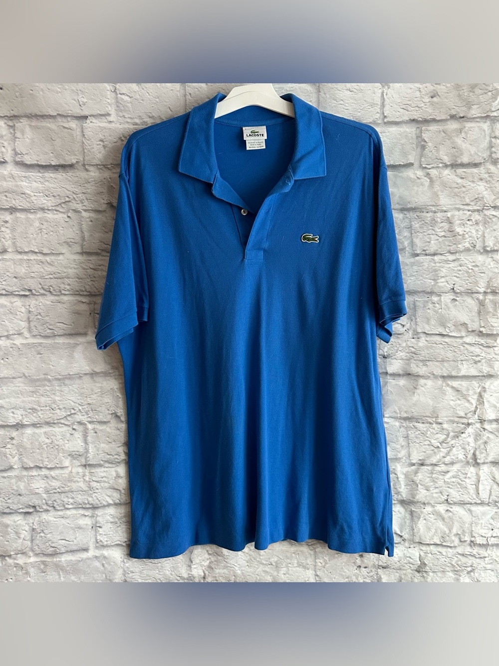 PREOWNED LACOSTE BLUE SHORT SLEEVE POLO SHIRT MENS SIZE XL 7